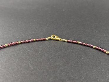 Preview: Granat Halskette (44 cm)